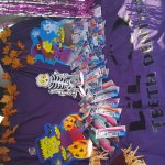 Toothbrushes and halloween decorations