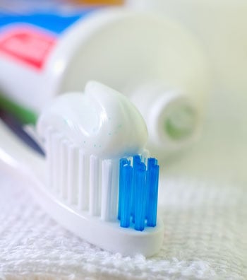 Toothbrush and toothpaste