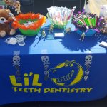 Halloween-themed booth