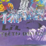 Toothbrushes and halloween decorations