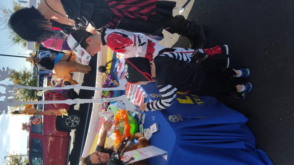 Children at the Lil Teeth Dentistry Halloween booth