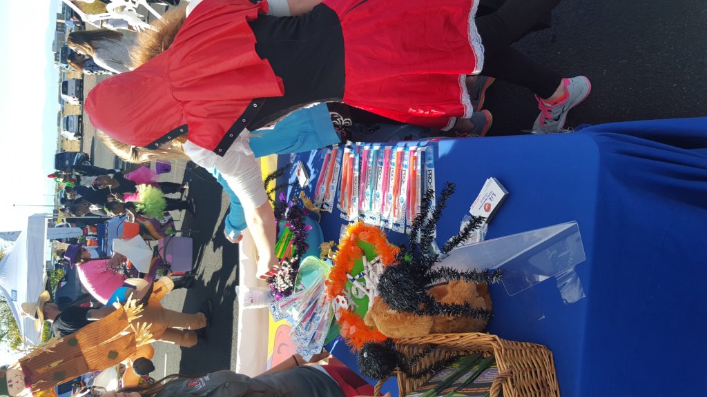 Children at the Lil Teeth Dentistry Halloween booth