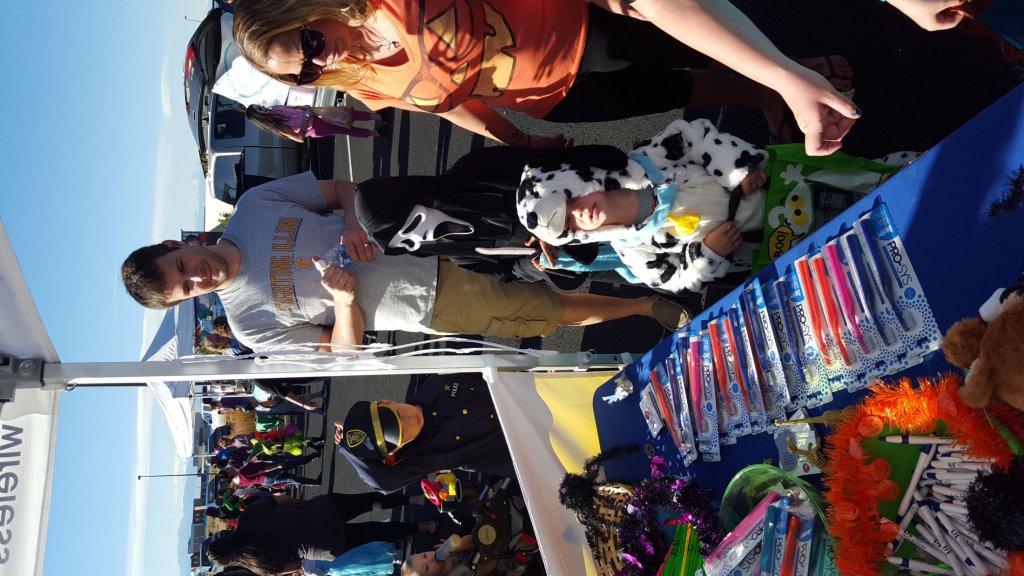 Children at the Lil Teeth Dentistry Halloween booth