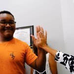Staff on photo