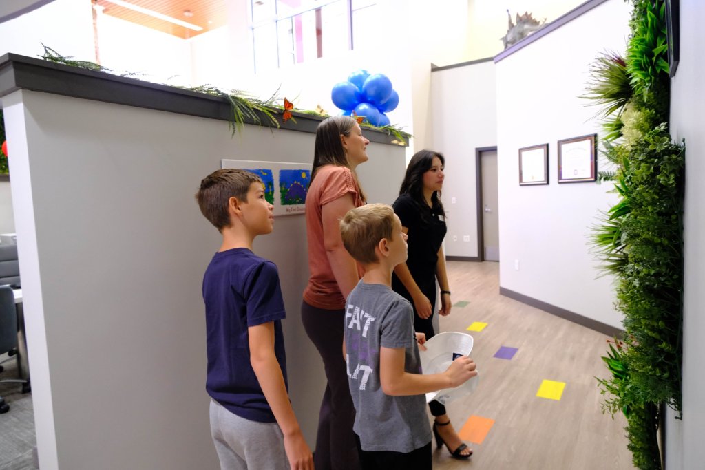Young children on photo